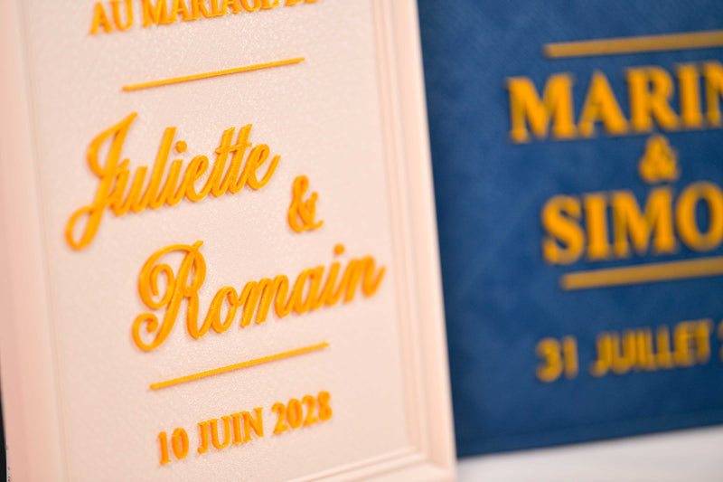 Panneaux de bienvenue personnalisés pour mariage