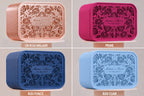 Urne rectangulaire personnalisée - Roses (lumière en option)