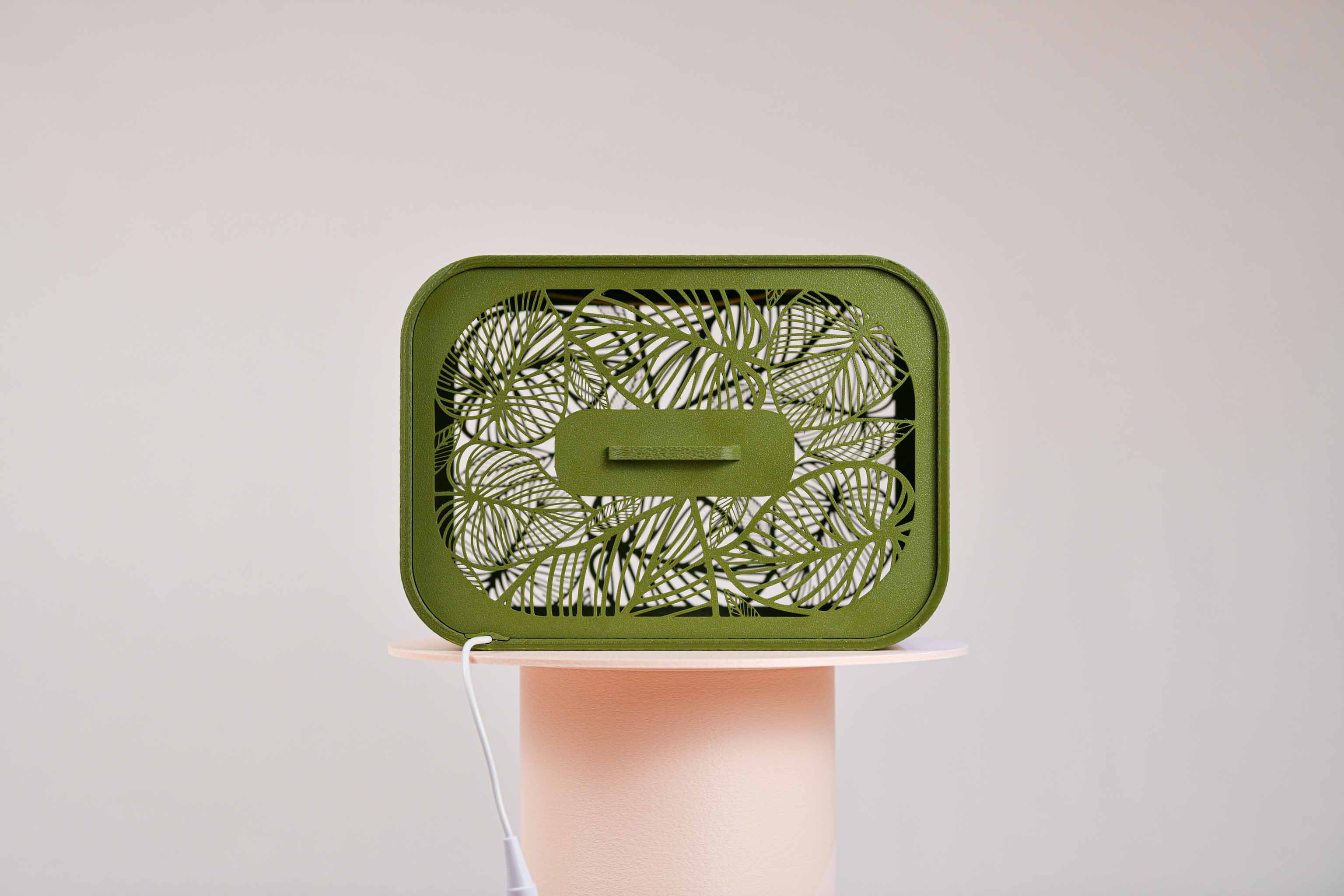 Urne rectangulaire personnalisée - Feuillage (lumière en option)