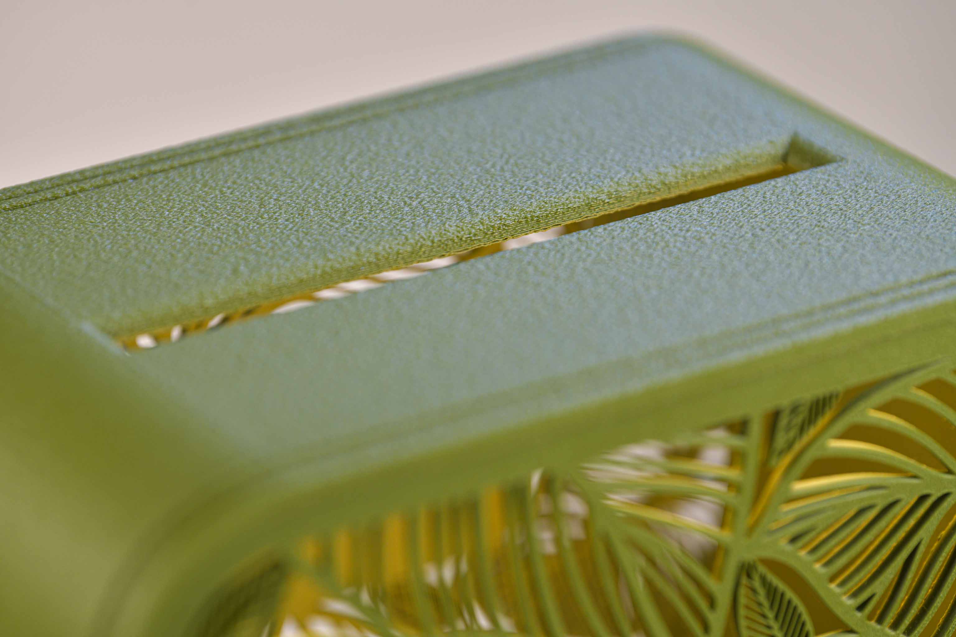 Urne rectangulaire personnalisée - Feuillage (avec lumière)