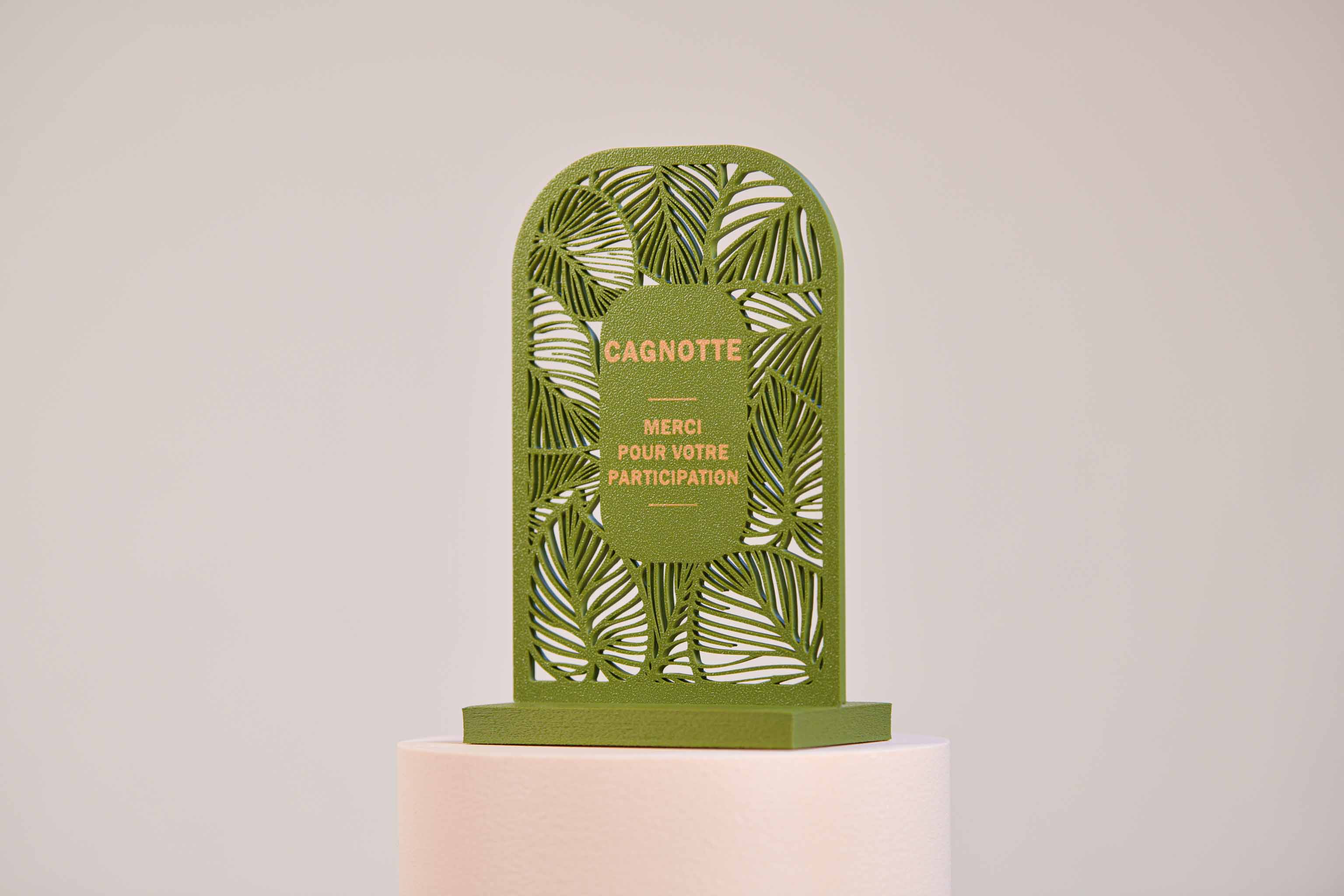 Ecriteau "Cagnotte" - Feuillage