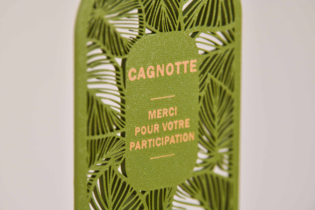 Ecriteau "Cagnotte" - Feuillage