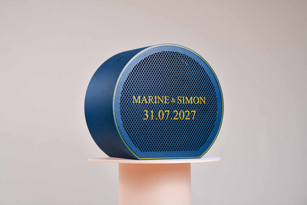 Urne arrondie personnalisée - Croisillons (avec lumière)