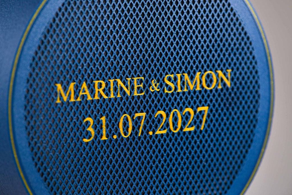 Urne arrondie personnalisée - Croisillons (avec lumière)