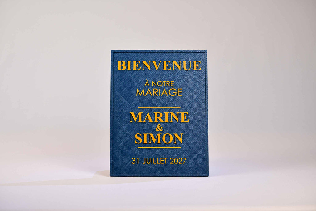 Panneau de bienvenue personnalisé - Chic