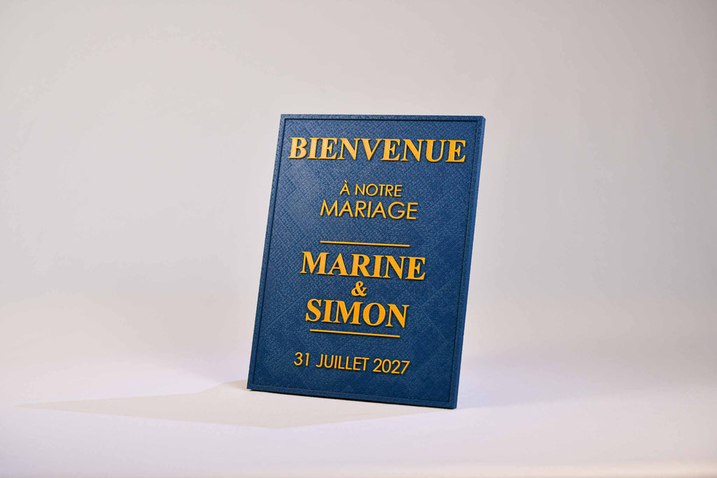 Panneau de bienvenue personnalisé - Chic