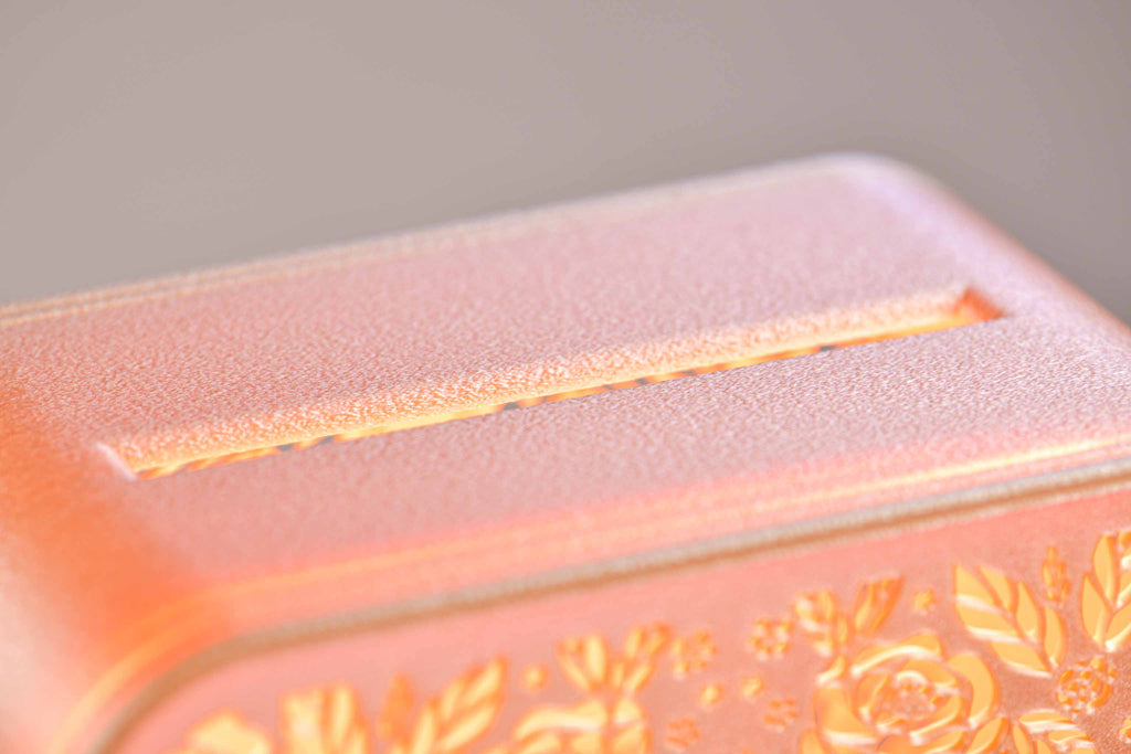 Urne rectangulaire personnalisée - Roses (lumière en option)