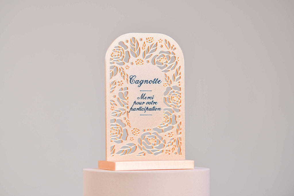 Ecriteau "Cagnotte" - Roses