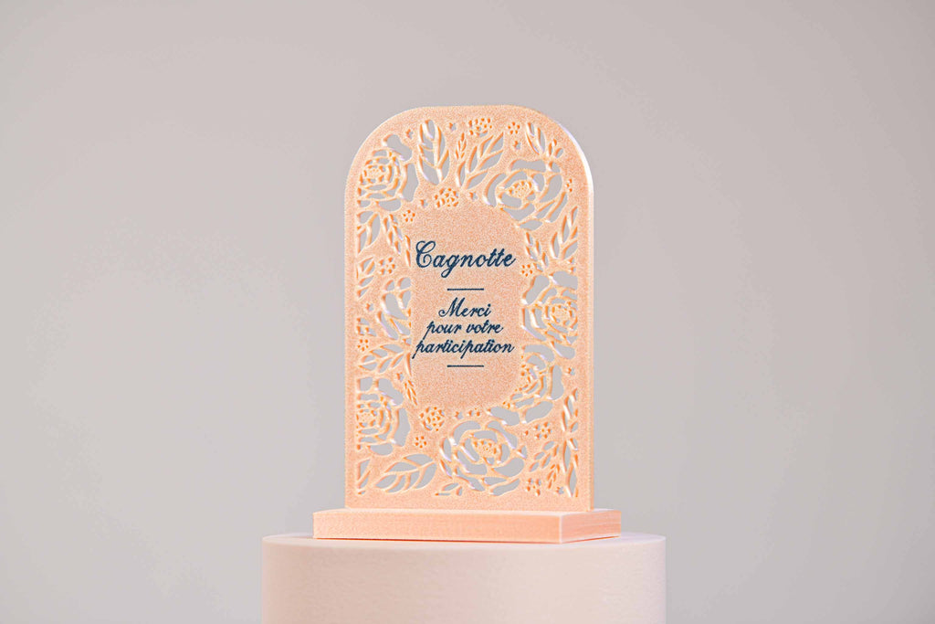 Ecriteau "Cagnotte" - Roses