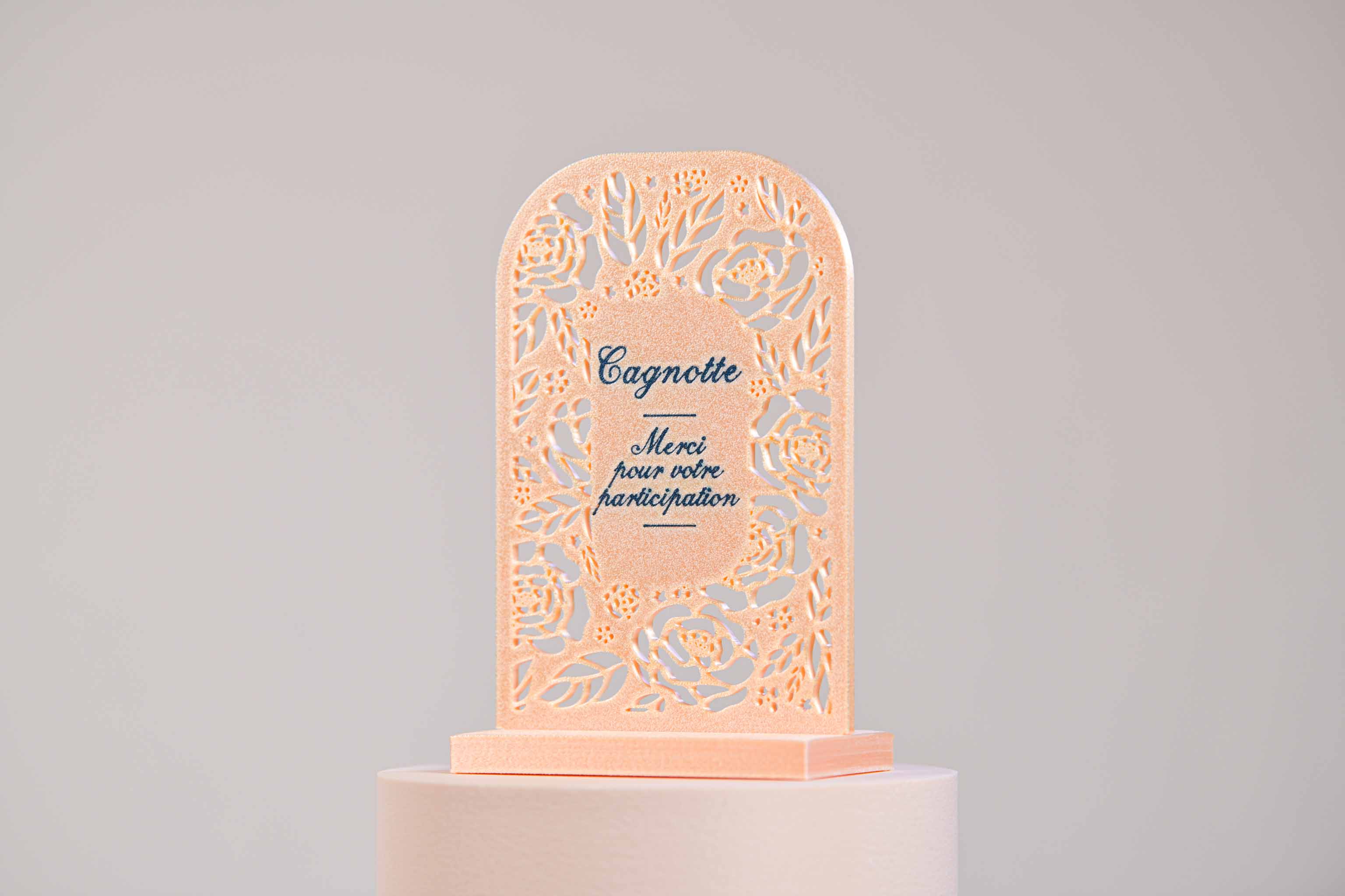 Ecriteau "Cagnotte" - Roses