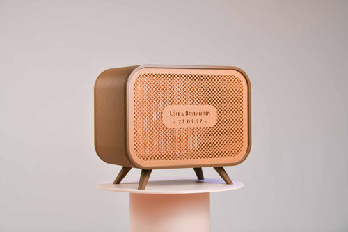 Urne rectangulaire personnalisée - Petits poids (sur pieds) (avec lumière)