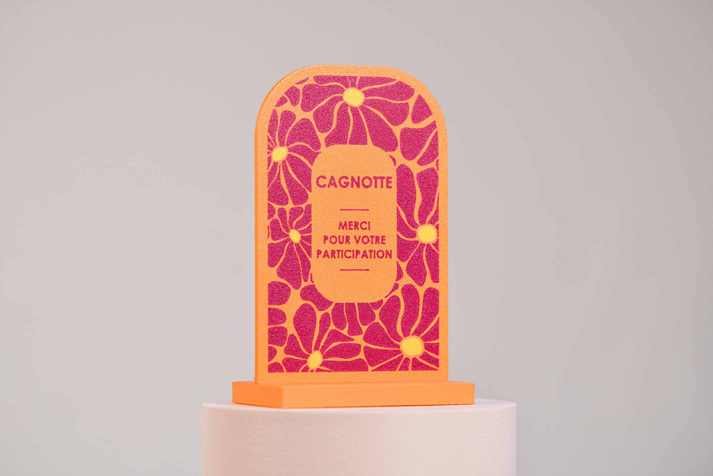 Ecriteau "Cagnotte" - Fleurs