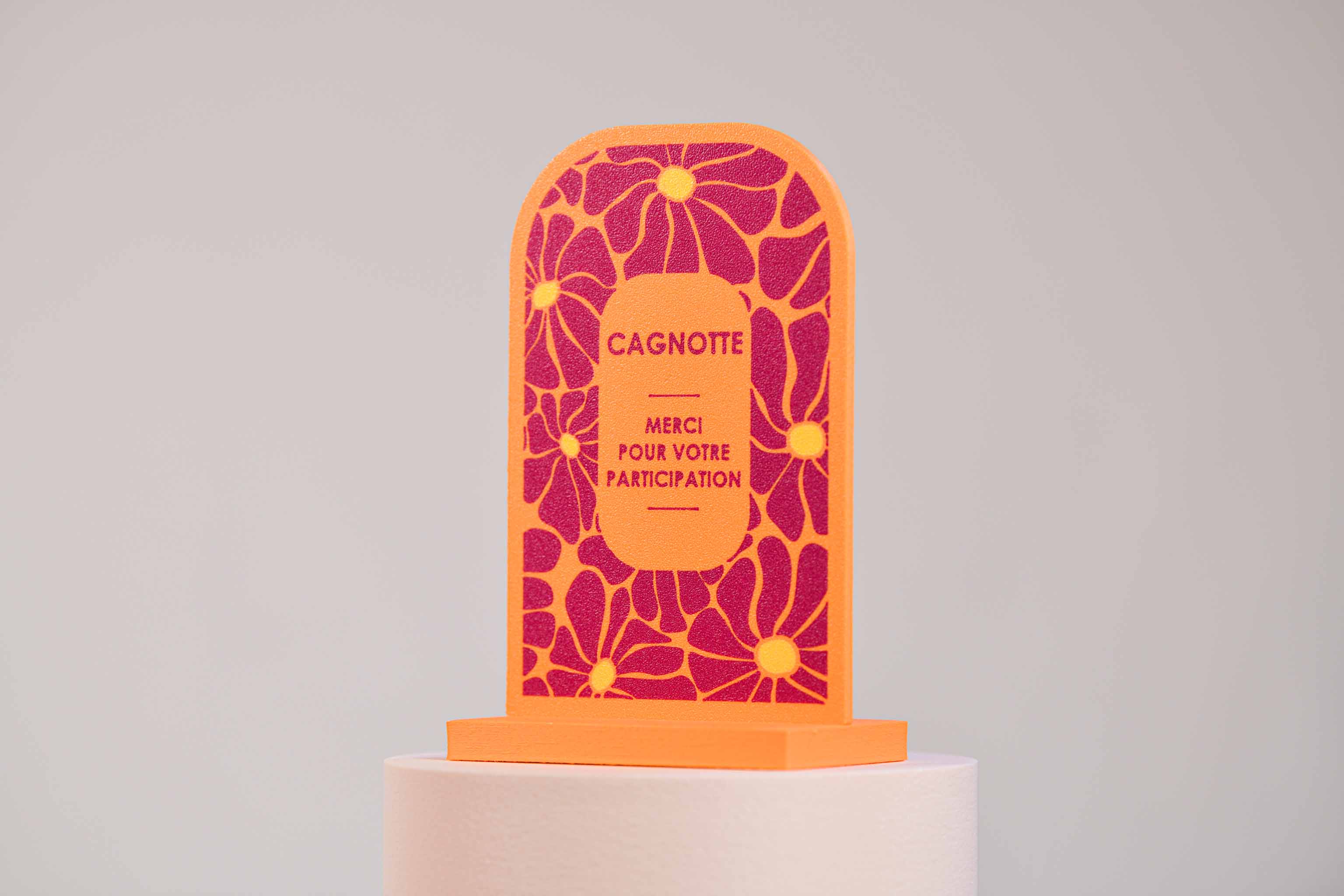 Ecriteau "Cagnotte" - Fleurs