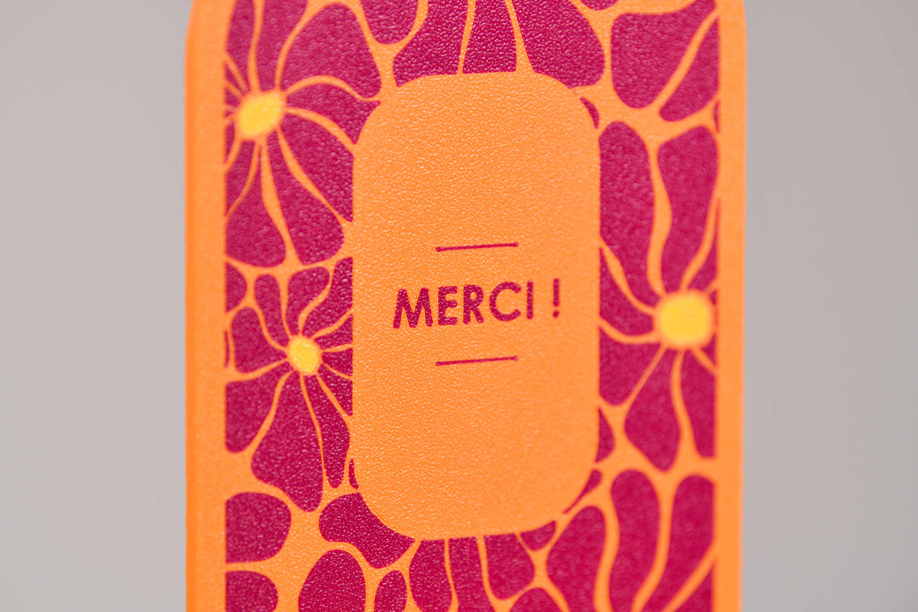 Ecriteau "Merci" - Fleurs