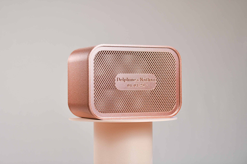 Urne rectangulaire personnalisée - Croisillons (avec lumière)