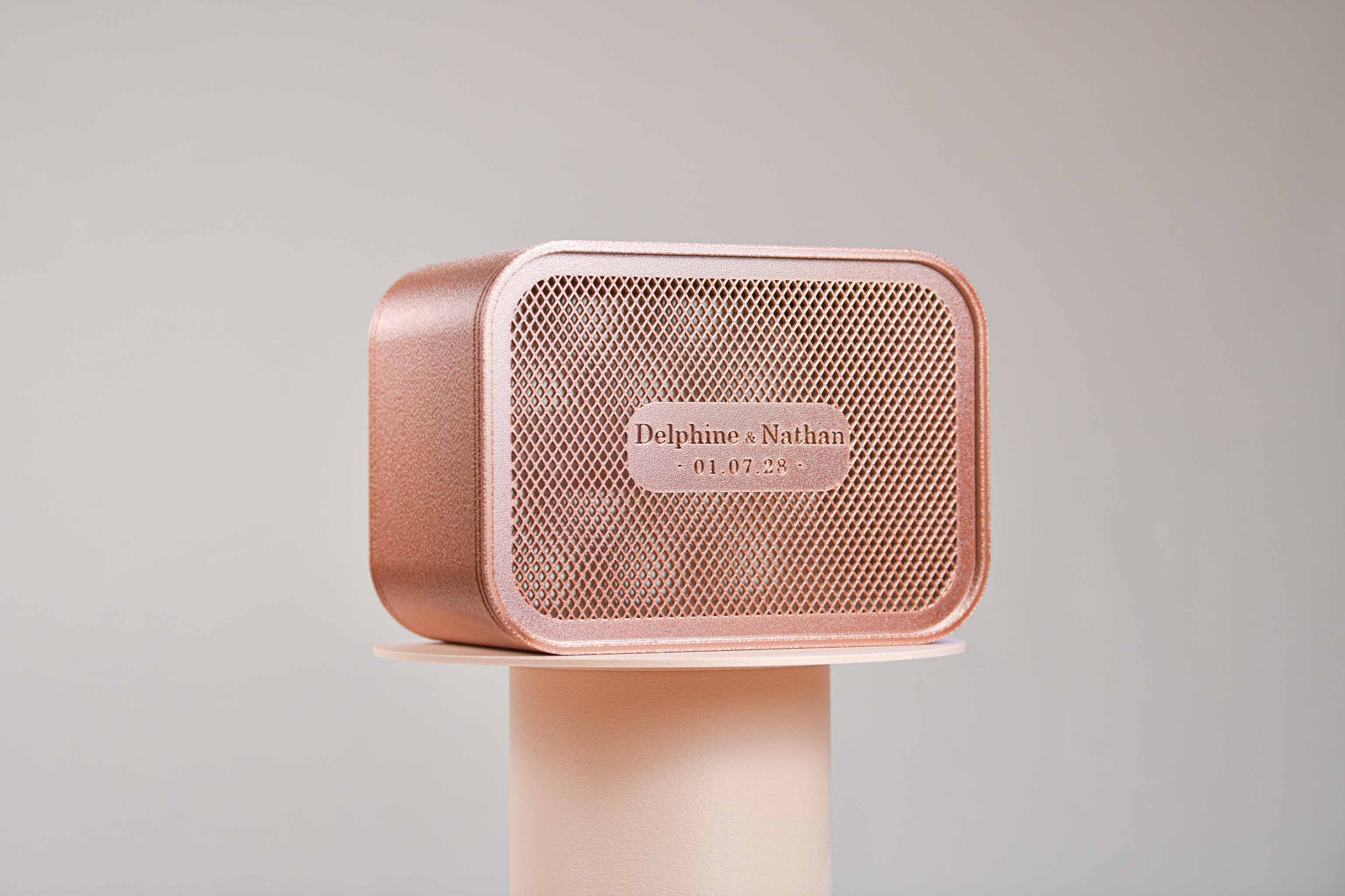 Urne rectangulaire personnalisée - Croisillons (lumière en option)