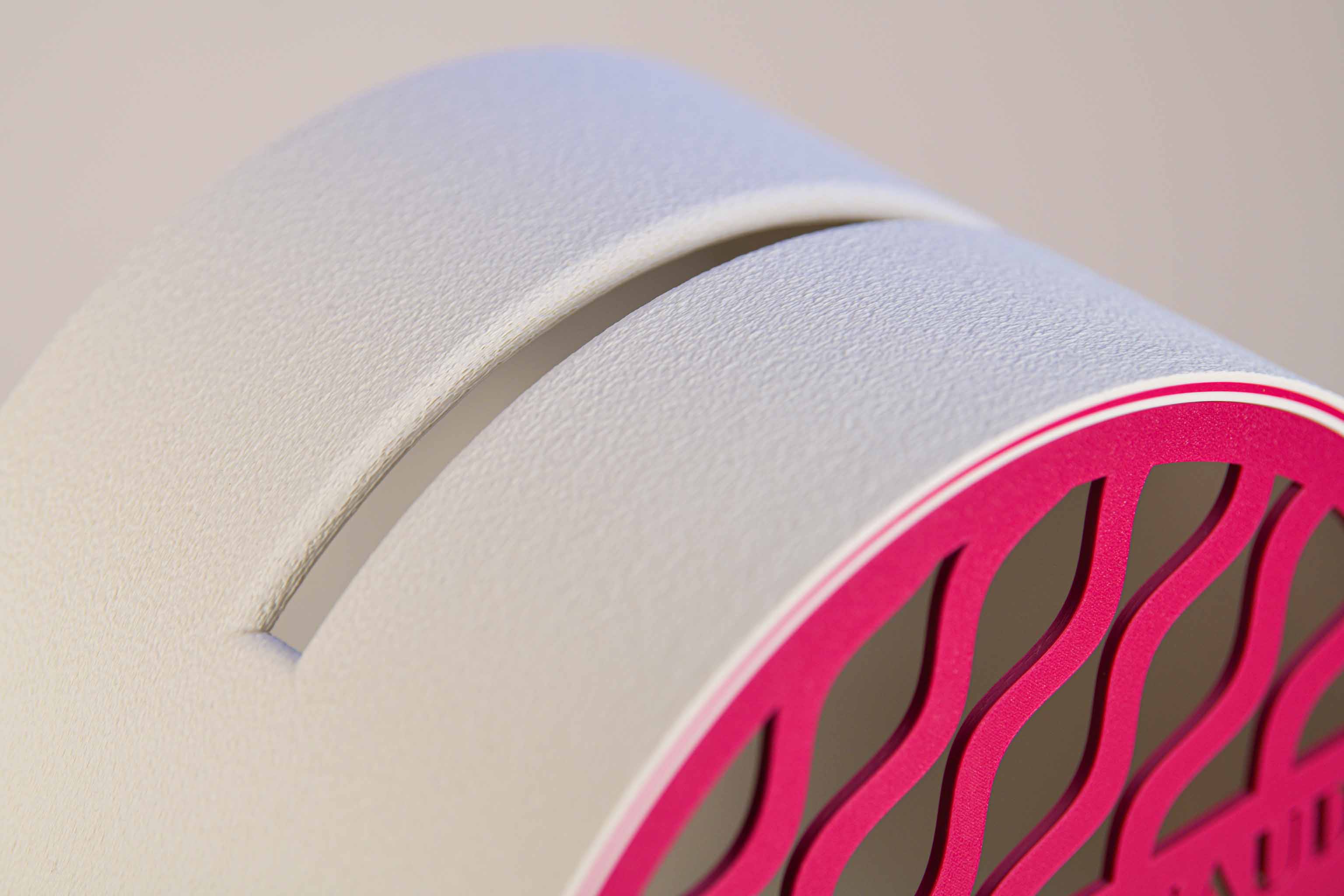 Urne arrondie personnalisée - Vaguelettes (lumière en option)