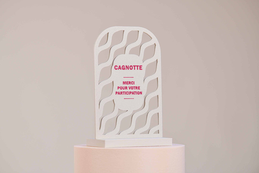 Ecriteau "Cagnotte" - Vaguelettes