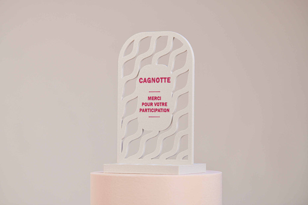 Ecriteau "Cagnotte" - Vaguelettes