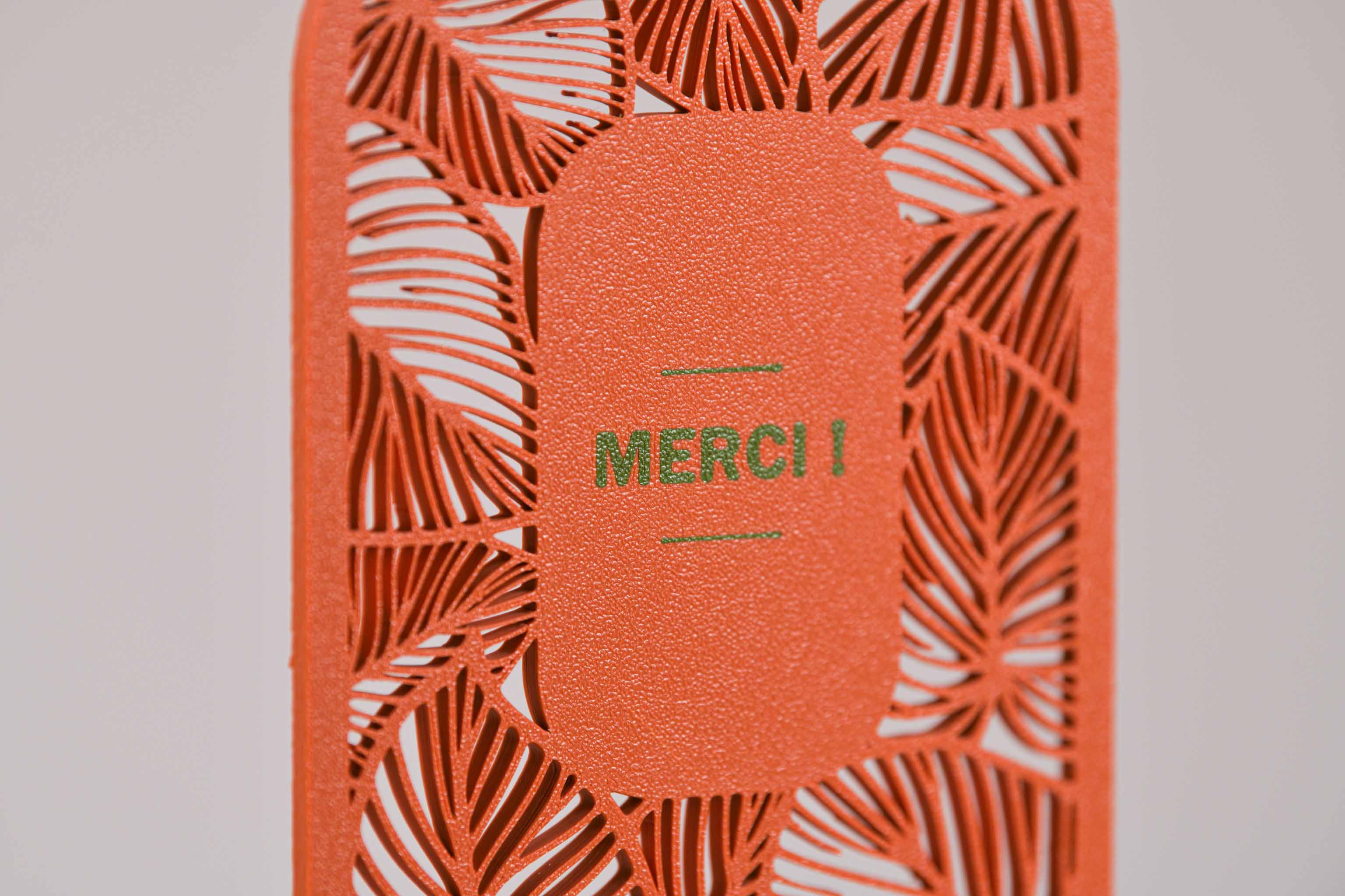 Ecriteau "Merci" - Feuillage