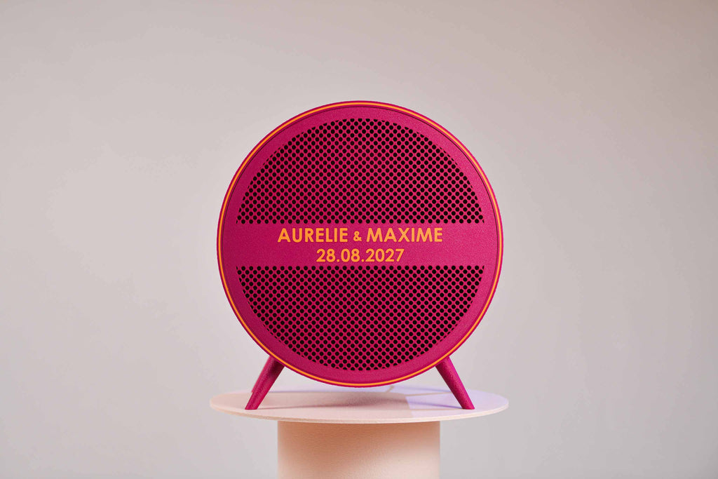 Urne ronde personnalisée - Petits poids (sur pieds) (avec lumière)