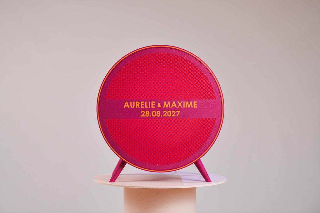 Urne ronde personnalisée - Petits poids (sur pieds) (avec lumière)