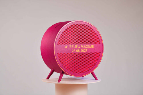 Urne ronde personnalisée - Petits poids (sur pieds) (avec lumière)