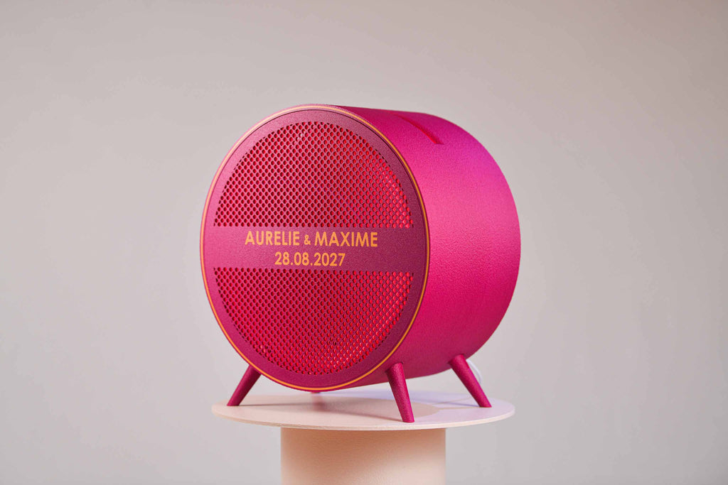 Urne ronde personnalisée - Petits poids (sur pieds) (avec lumière)