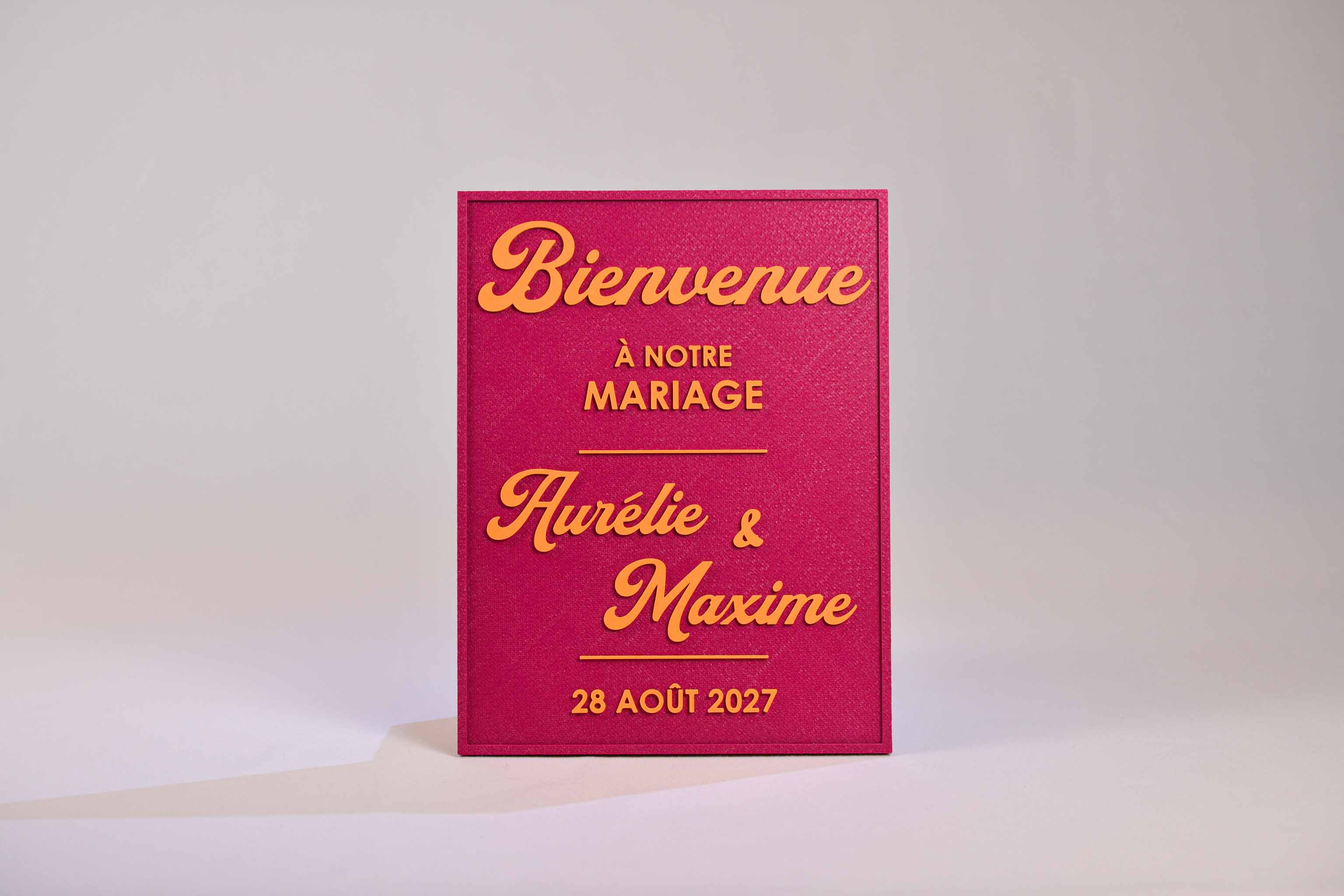 Panneau de bienvenue personnalisé - Pop