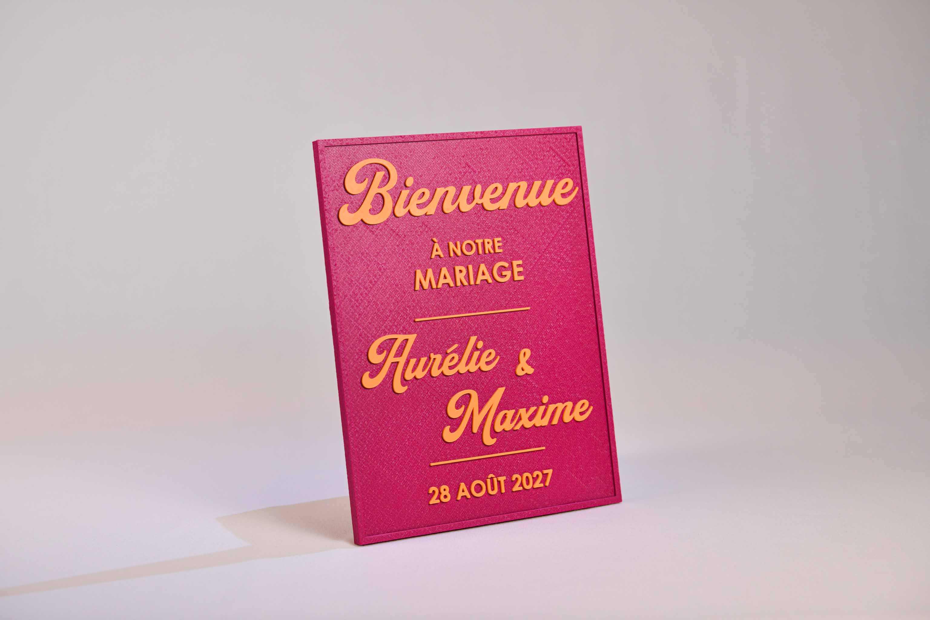 Panneau de bienvenue personnalisé - Pop