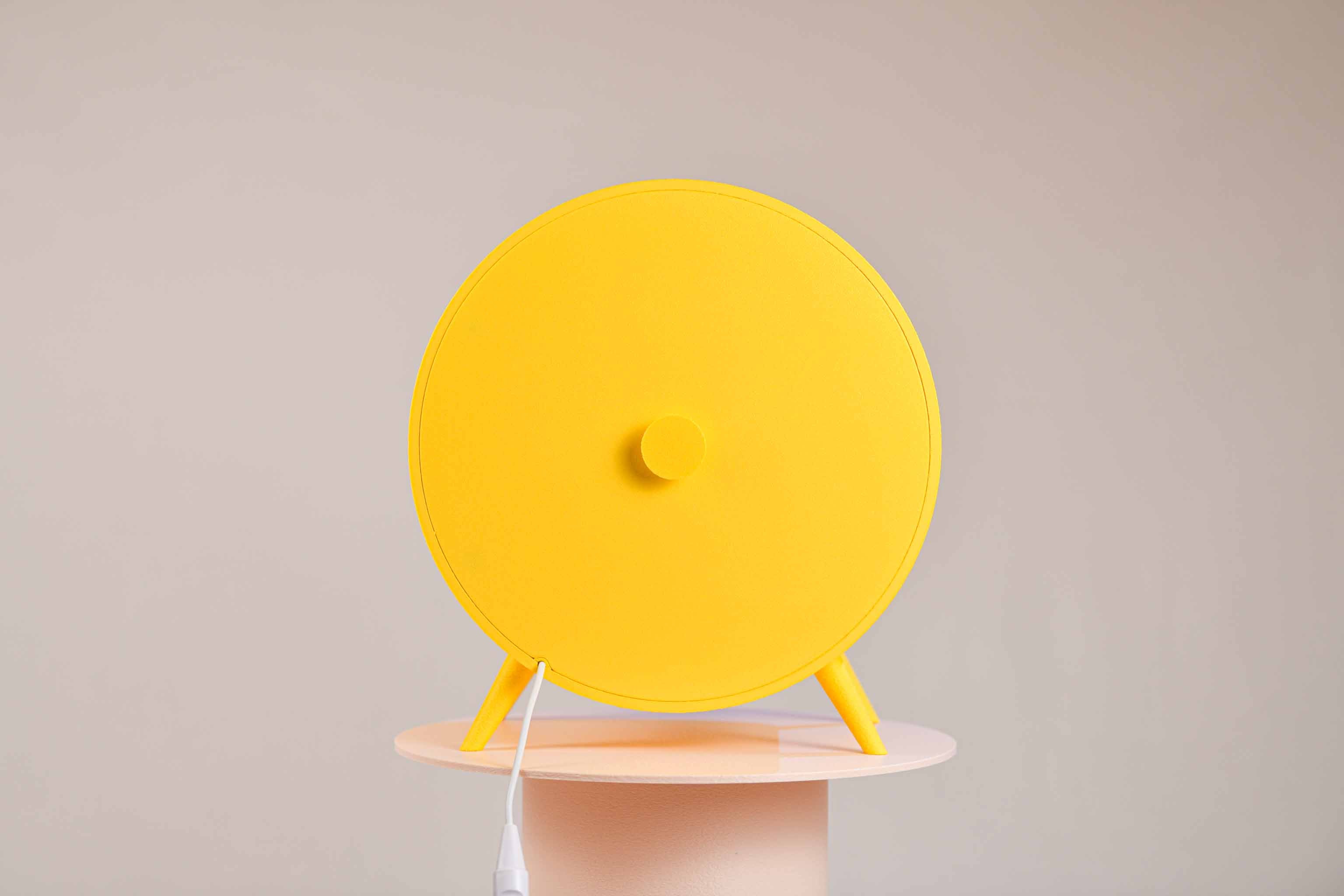 Urne ronde personnalisée - Vaguelettes (sur pieds) (avec lumière)