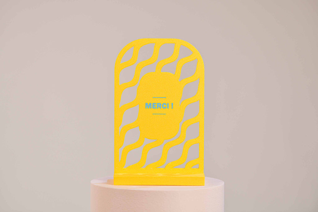 Ecriteau "Merci" - Vaguelettes