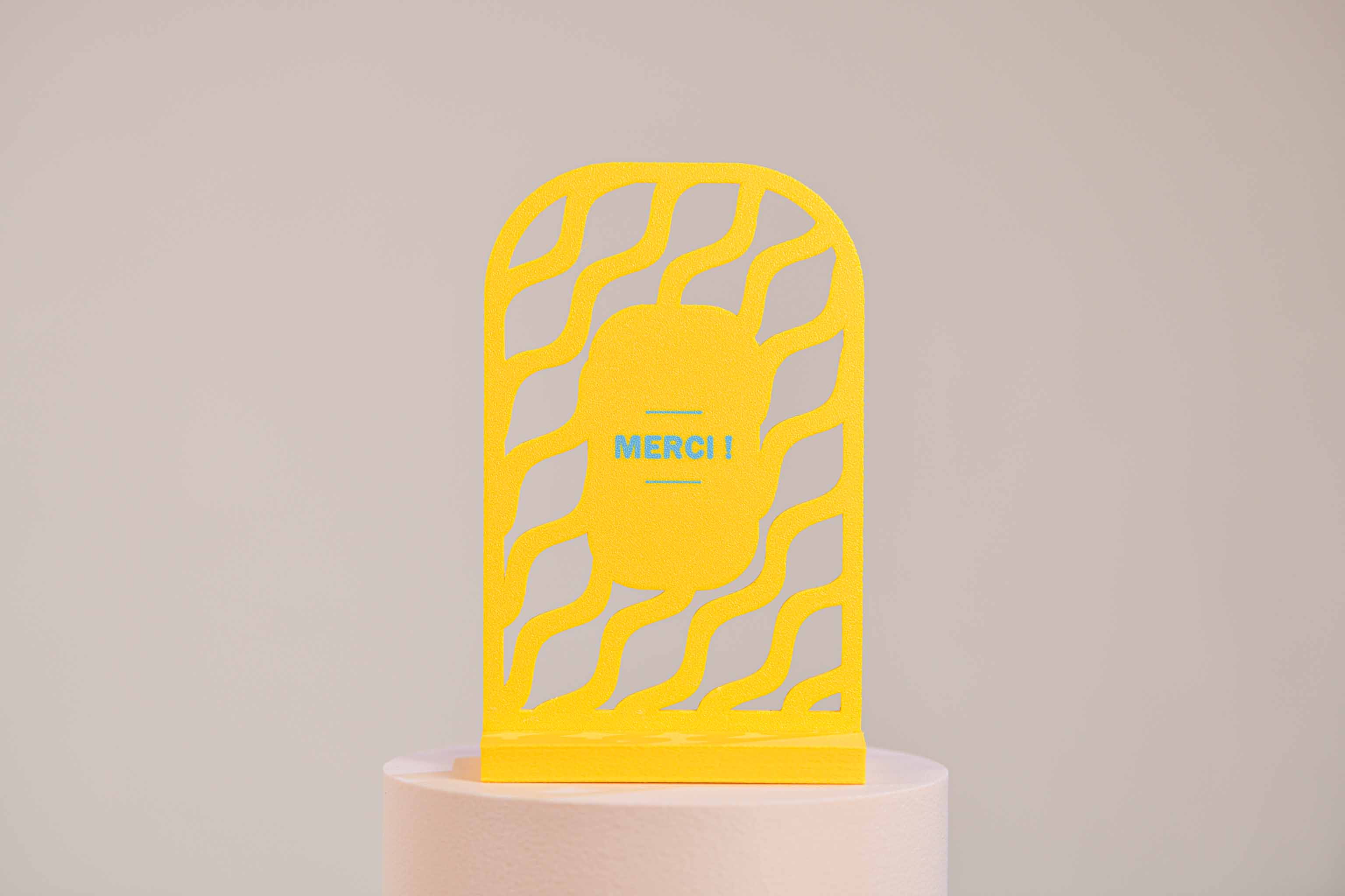 Ecriteau "Merci" - Vaguelettes