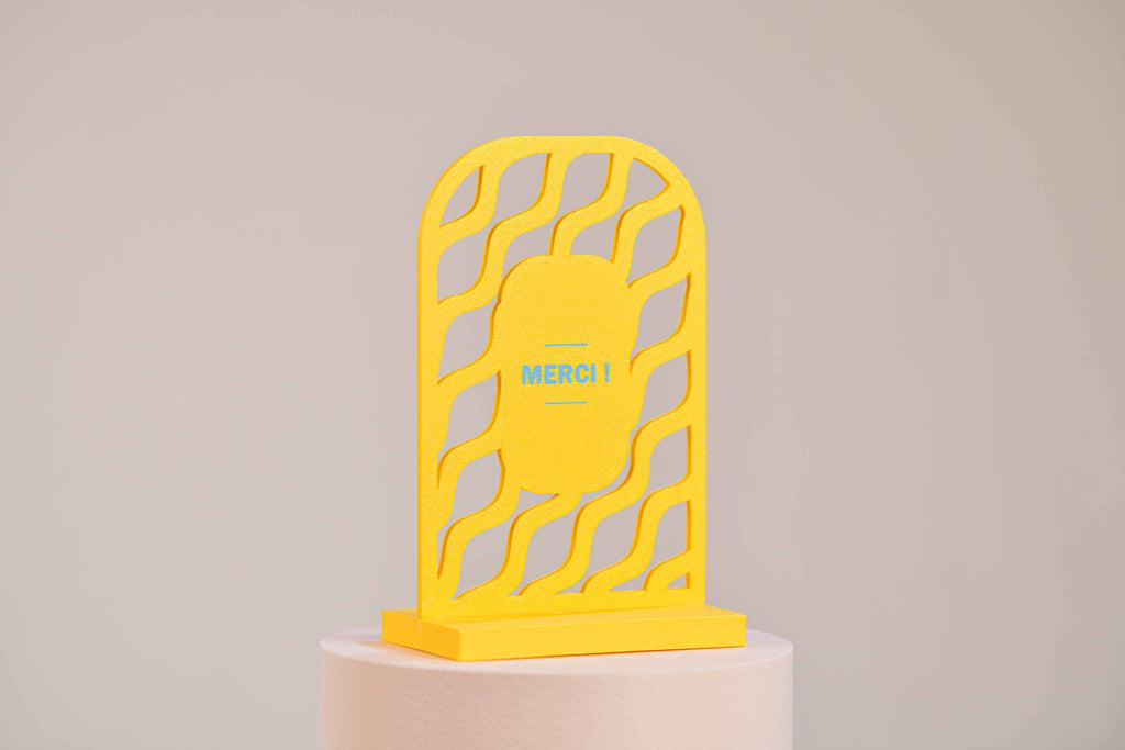 Ecriteau "Merci" - Vaguelettes