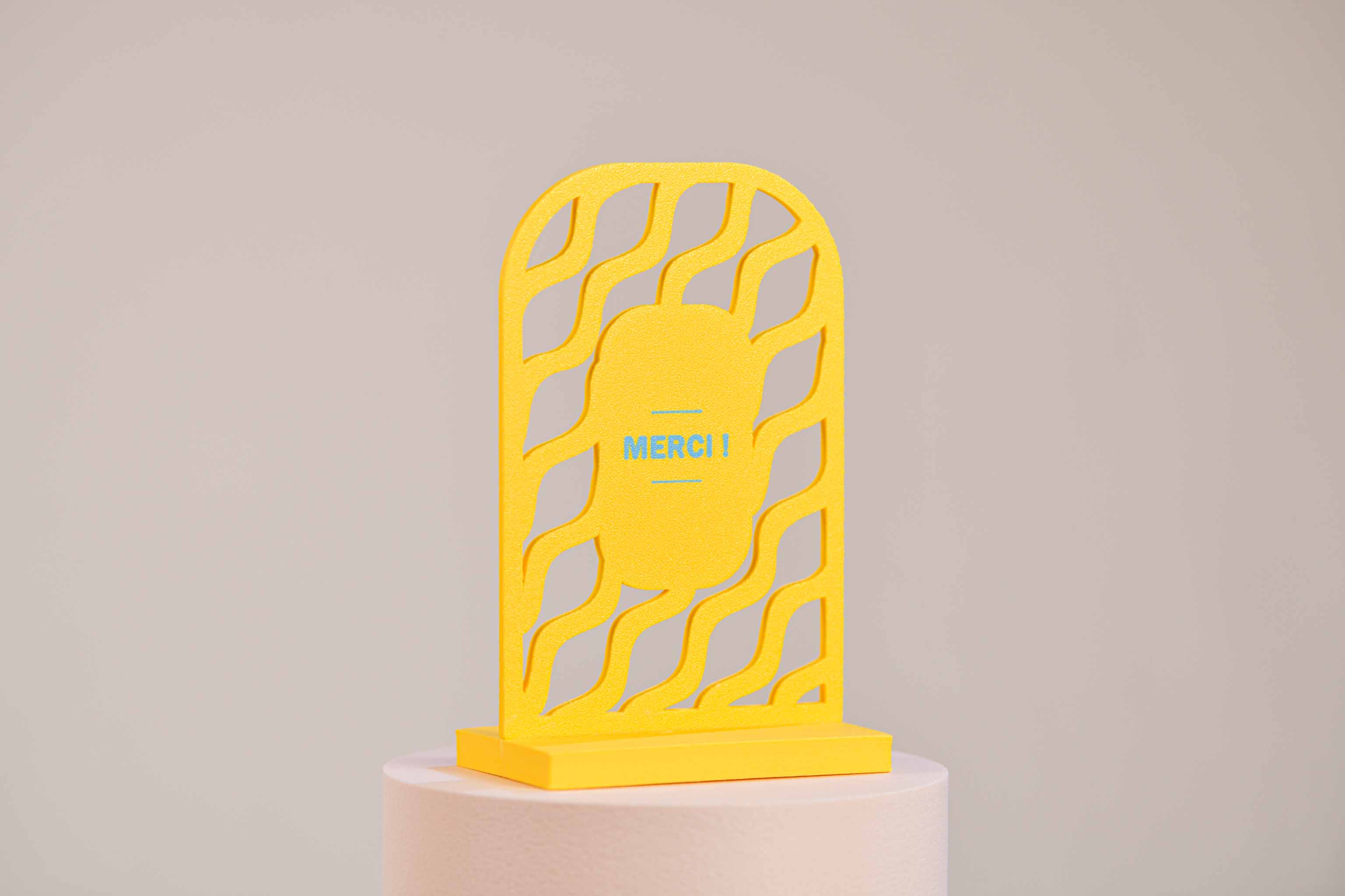 Ecriteau "Merci" - Vaguelettes