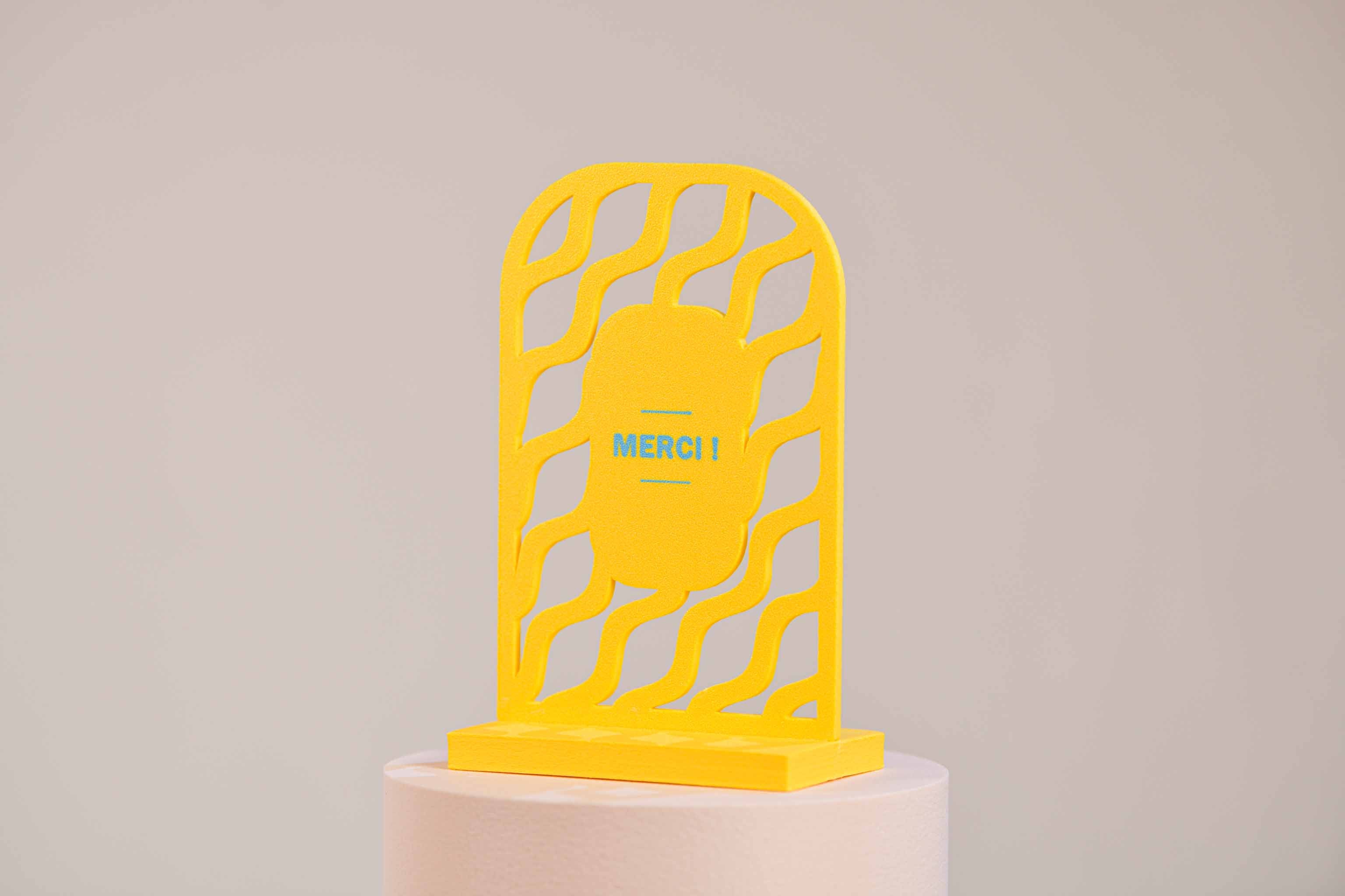 Ecriteau "Merci" - Vaguelettes