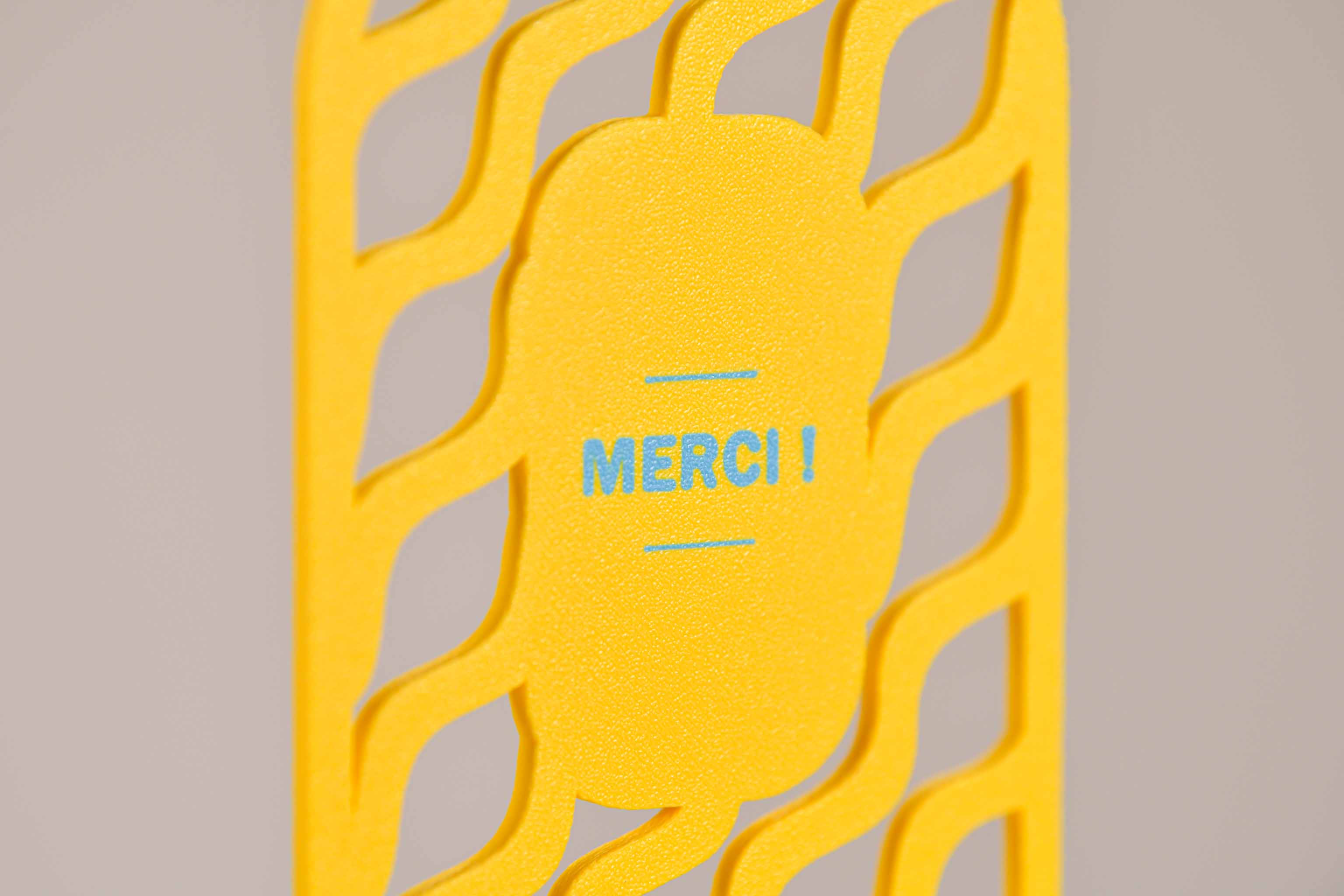 Ecriteau "Merci" - Vaguelettes