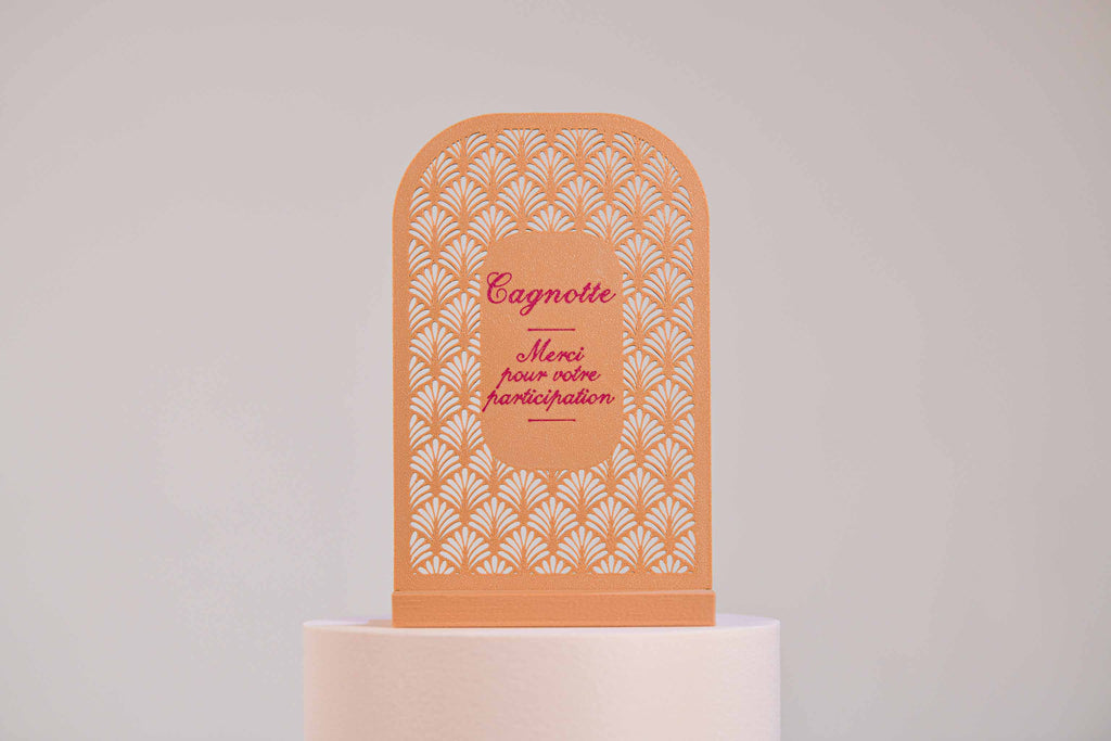 Ecriteau "Cagnotte" - Palmettes