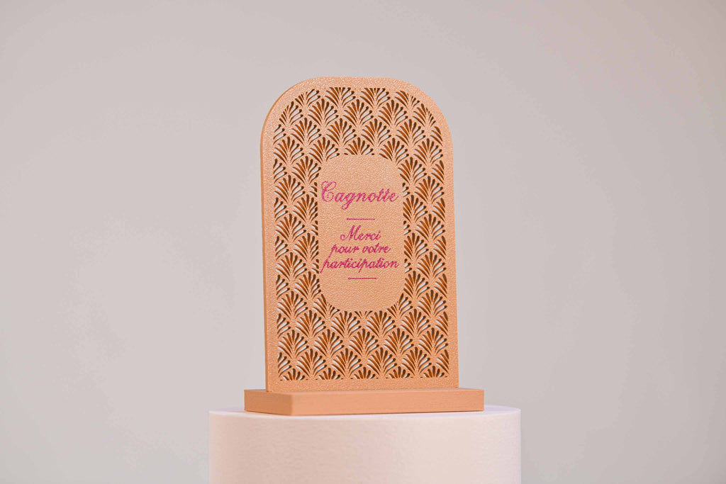 Ecriteau "Cagnotte" - Palmettes