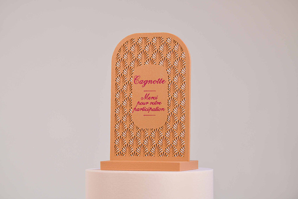 Ecriteau "Cagnotte" - Palmettes