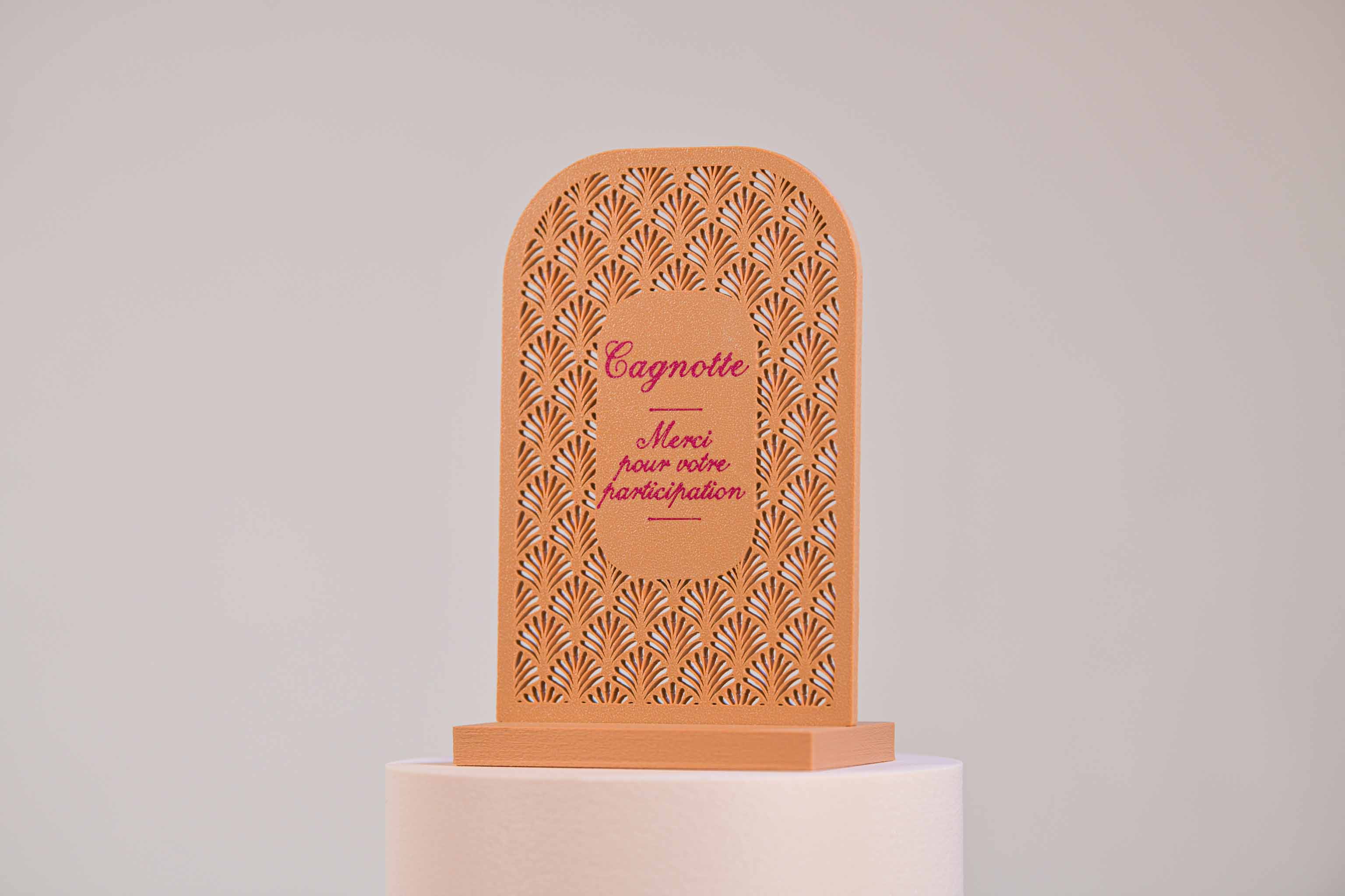 Ecriteau "Cagnotte" - Palmettes