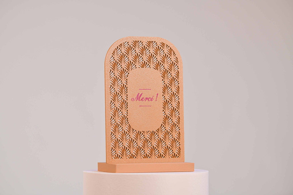 Ecriteau "Merci" - Palmettes