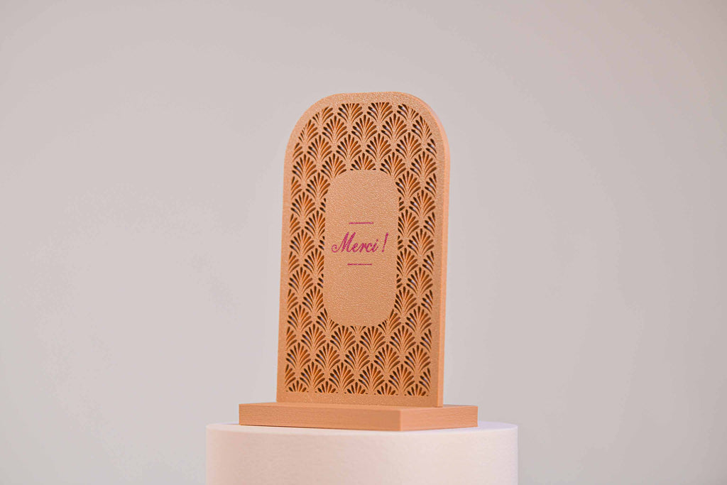 Ecriteau "Merci" - Palmettes