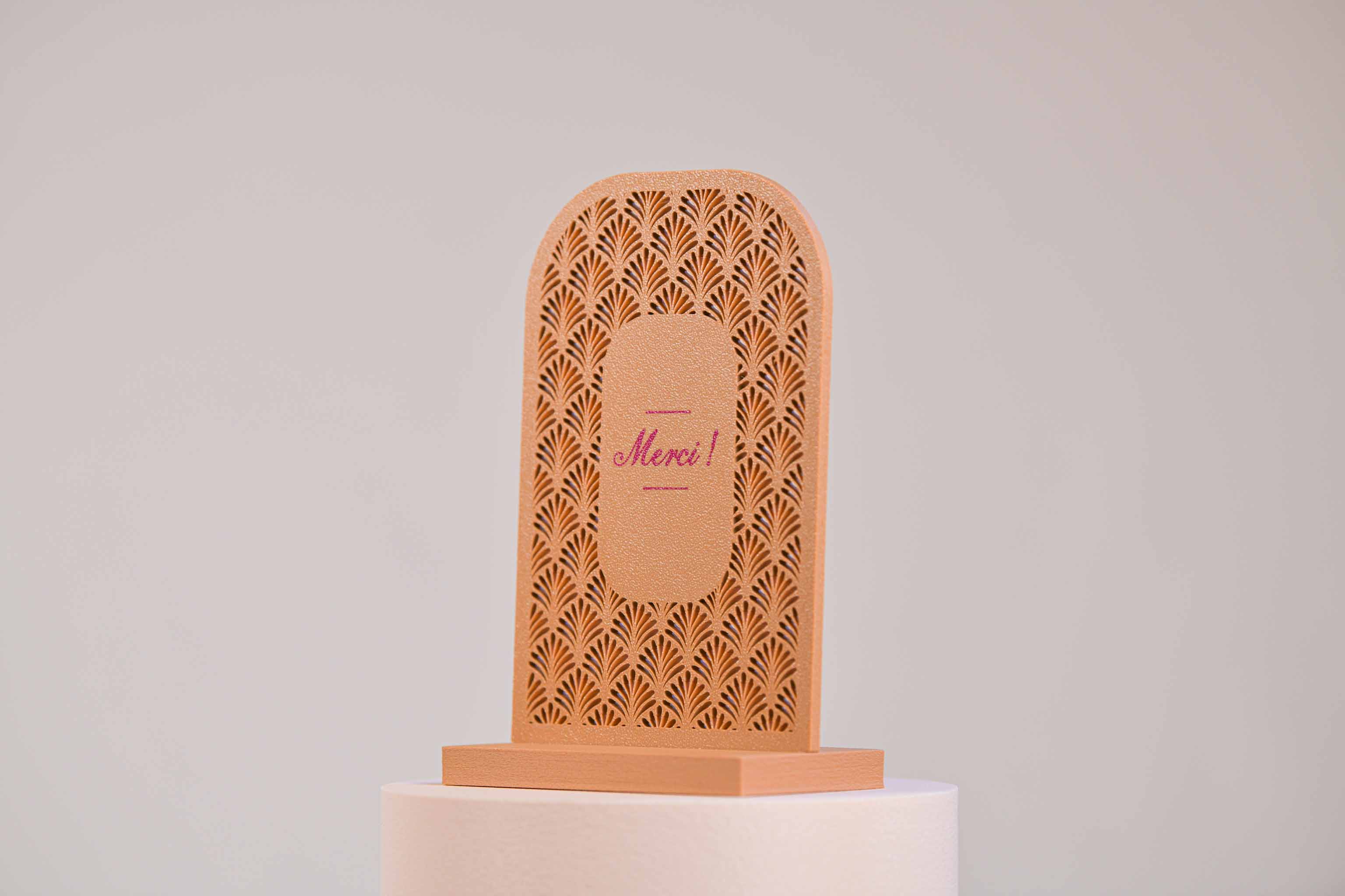 Ecriteau "Merci" - Palmettes