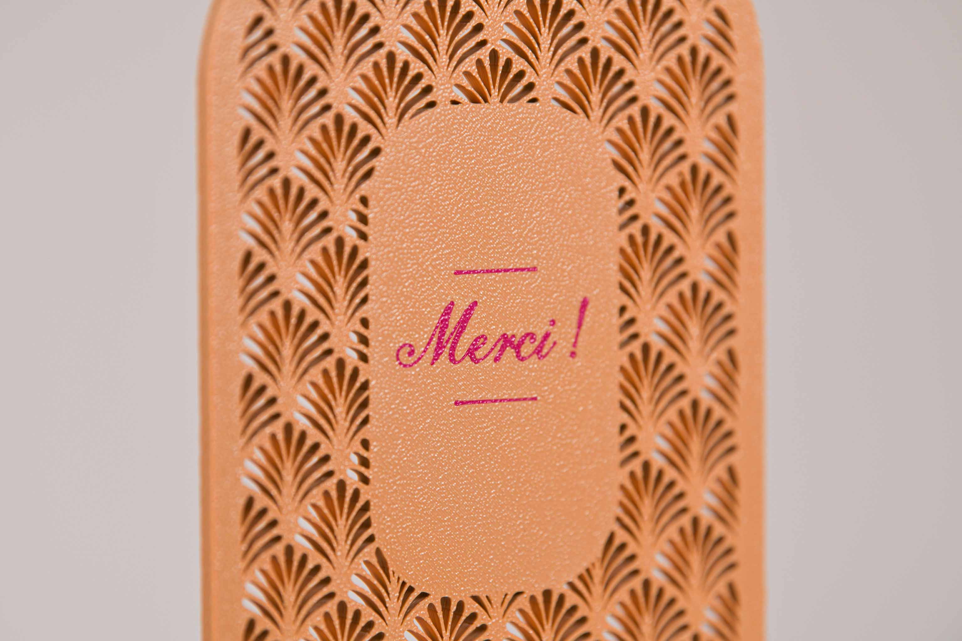 Ecriteau "Merci" - Palmettes