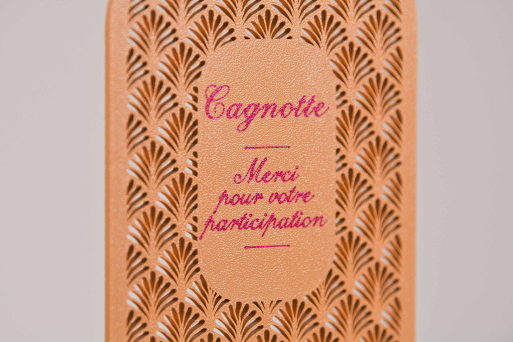 Ecriteau "Cagnotte" - Palmettes