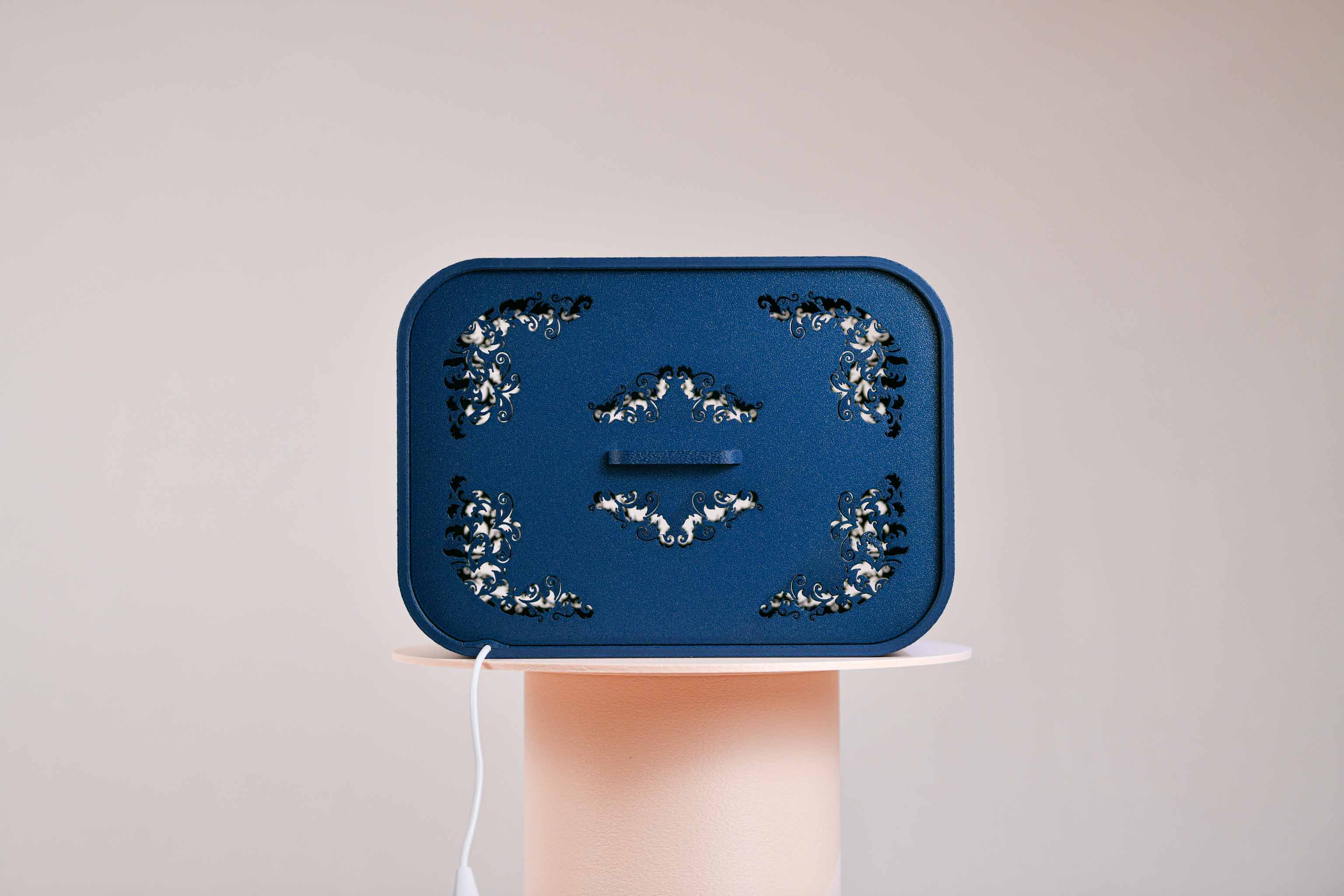 Urne rectangulaire personnalisée - Ornements (avec lumière)