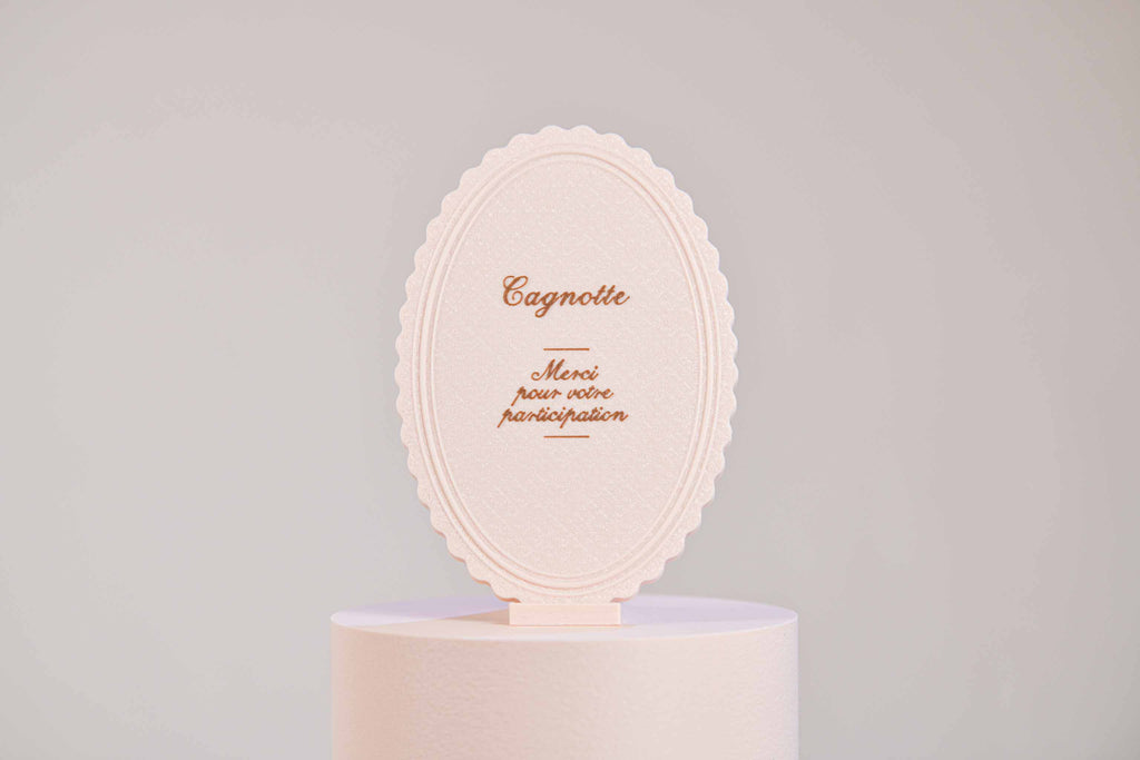 Ecriteau "Cagnotte" - Feston