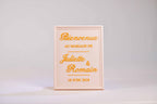 Panneau de bienvenue personnalisé - Romantique