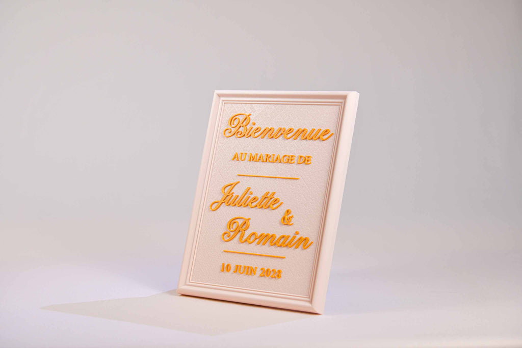 Panneau de bienvenue personnalisé - Romantique